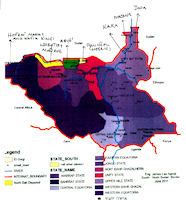 South Sudan Map - Border Disputes