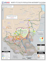 South Sudan Map - 2011