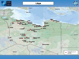 Map of Libya with villages/towns of interest