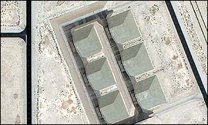 A cluster of concrete 