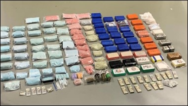 On August 19, 2022, DEA Phoenix seized approximately 630,000 fentanyl pills and 41 kilograms of fentanyl powder supplied by Jesus Leon in the Phoenix area. Among other markings, the fentanyl packaging was stamped with