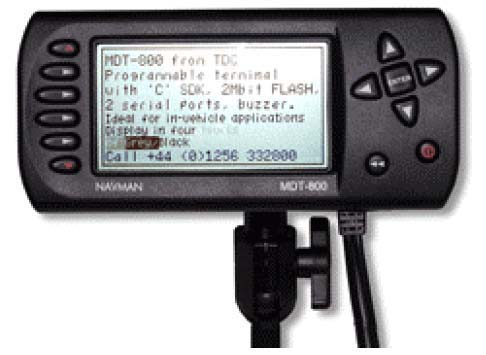 Photo of a vehicle-mounted mobile transceiver