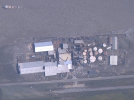Aerial image showing Cameron, LA on Sept. 25, 2005