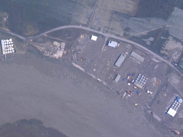 Aerial image showing Cameron, LA on Sept. 25, 2005