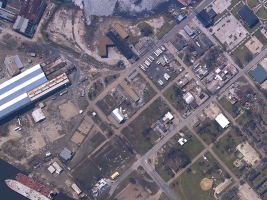 Aerial image showing Orange, TX on Sept. 26, 2005