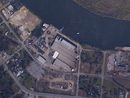 Aerial image showing Orange, TX on Sept. 26, 2005