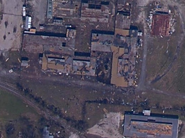 Aerial image showing Orange, TX on Sept. 26, 2005