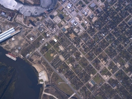 Aerial image showing Orange, TX on Sept. 26, 2005