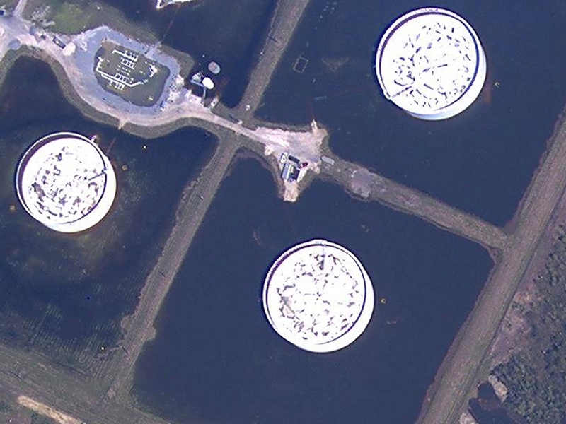 Aerial image of Port Acres, TX as of Sept. 26, 2005