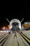 The U.S. Space Force's X-37B Orbital Test Vehicle Mission Seven successfully landed at Vandenberg Space Force Base, Calif., March 7, 2025. The X-37B landed at Vandenberg SFB to exercise the service's ability to recover the spaceplane across multiple sites.