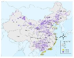 This map shows prospective wind farm capacity in China. Credit: Global Energy Monitor.