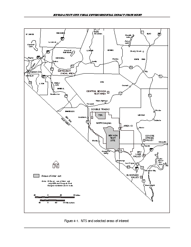 NTS and Selected Areas of Interest