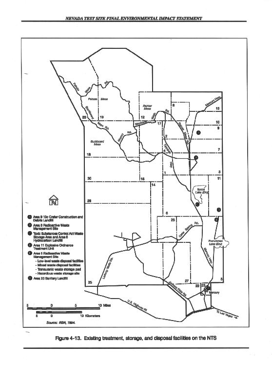 Existing treatment, storage, and disposal facilities