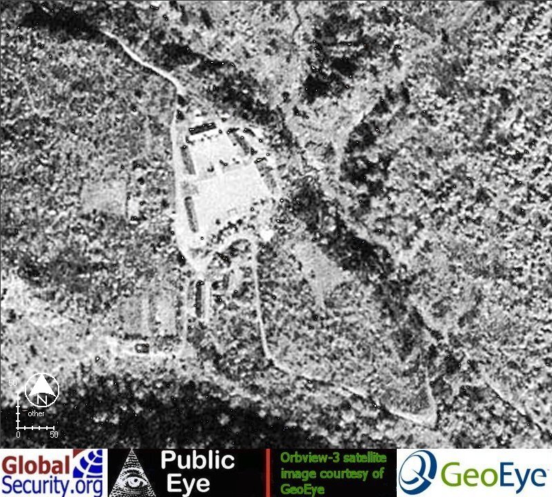 Presumed 09 October 2006 nuclear test site at P'unggye-yok, Kilju, North Hamgyeong Province, North Korea