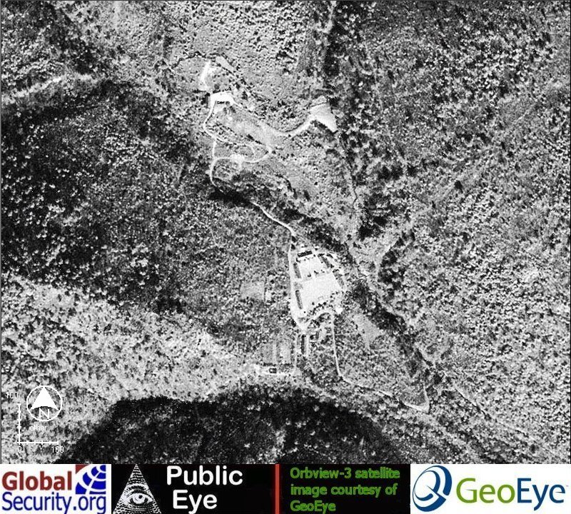 Presumed 09 October 2006 nuclear test site at P'unggye-yok, Kilju, North Hamgyeong Province, North Korea