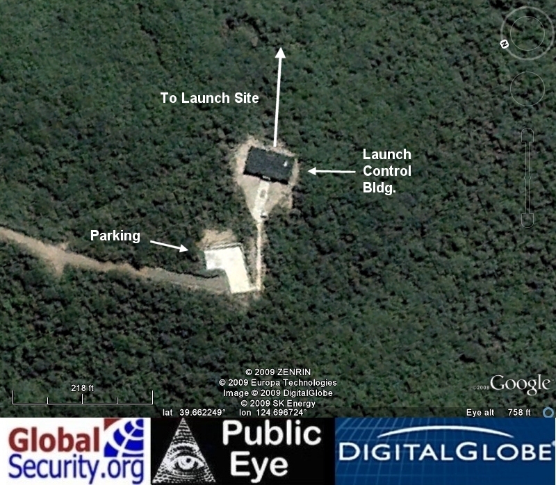The launch control building as of 3 June 2009