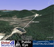 Perspective of the launch control building and the launch site as of 3 June 2009